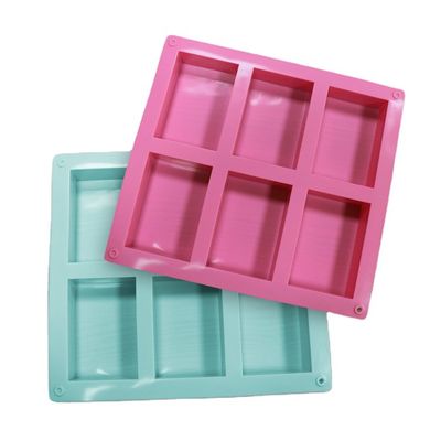 Heatproof Rechteck-Silikon-Seifen-Form-geruchloser nicht Stock selbst gemacht
