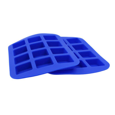 Dauerhafte blaue flexible Eiswürfel-Behälter, geschmacklose personalisierte Silikon-Eiswürfel-Form