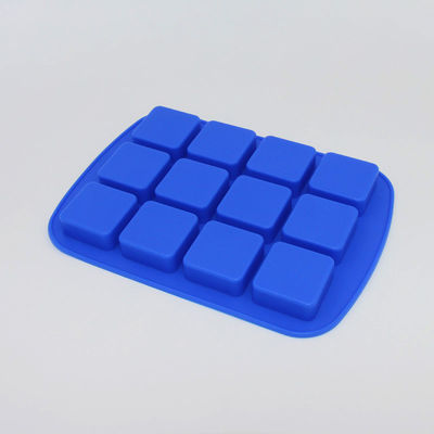 Dauerhafte blaue flexible Eiswürfel-Behälter, geschmacklose personalisierte Silikon-Eiswürfel-Form