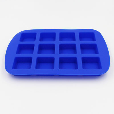 Dauerhafte blaue flexible Eiswürfel-Behälter, geschmacklose personalisierte Silikon-Eiswürfel-Form