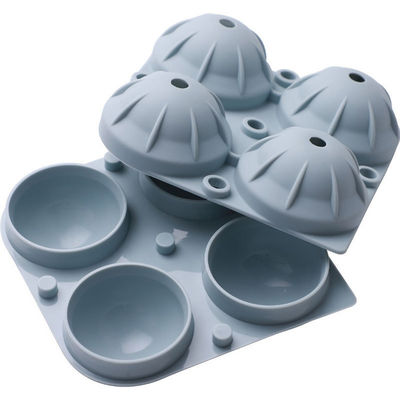 Bourbon-Ball-Silikon-Eis-Form 12x12x5cm tragbar für Cocktails