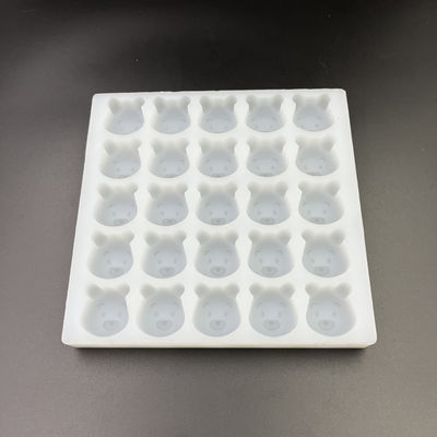 Wiederverwendbare geruchlose Silikon-Hartbonbonformen, praktische Gummibärchen-Formen mit 25 Mulden