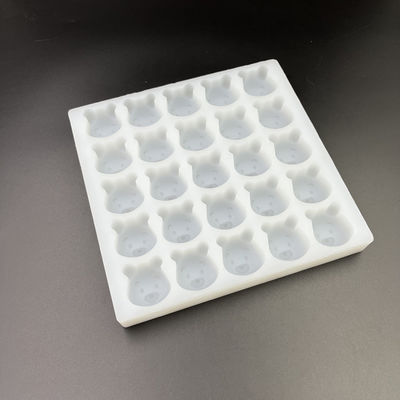 Wiederverwendbare geruchlose Silikon-Hartbonbonformen, praktische Gummibärchen-Formen mit 25 Mulden