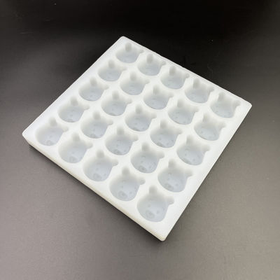 Wiederverwendbare geruchlose Silikon-Hartbonbonformen, praktische Gummibärchen-Formen mit 25 Mulden