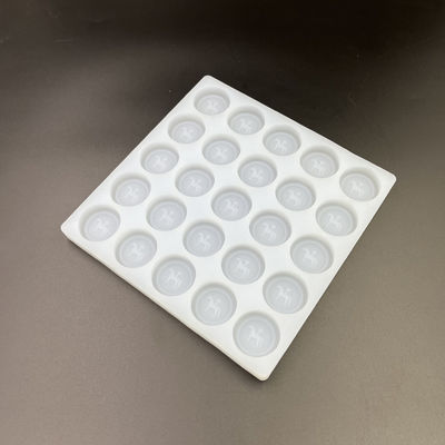 Runde, wiederverwendbare Silikonform für Süßigkeiten, 25 Mulden, Durchmesser 35 mm