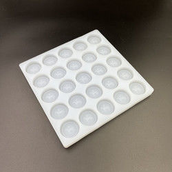 Runde, wiederverwendbare Silikonform für Süßigkeiten, 25 Mulden, Durchmesser 35 mm