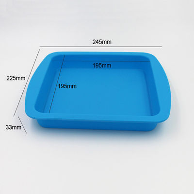 Quadrat-dauerhafte Silikon-Kuchen-Form Pan Anti Falling Multicolor