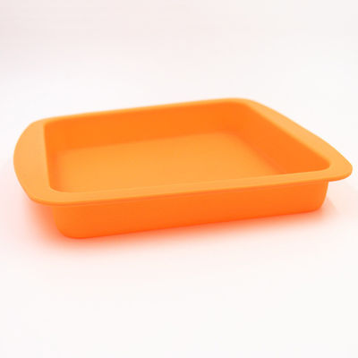 Quadrat-dauerhafte Silikon-Kuchen-Form Pan Anti Falling Multicolor