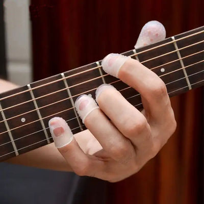 Hitzebeständige weiche Silikon-Fingerschutzhülle für Gitarren-Anti-Schmerz