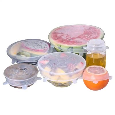 Wiederverwendbare Stretch-Silikon-Schutzhüllen, geruchlos, für Lebensmittel